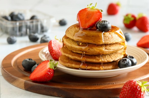 Chickpea & Peanut Flour Pancakes
