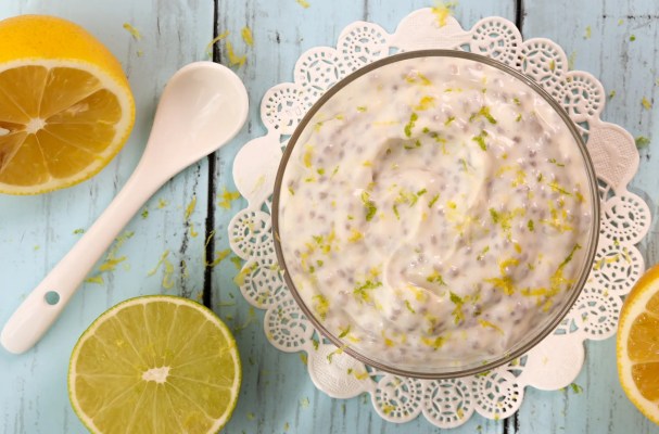 Lemon Lime Tofu Chia Pudding