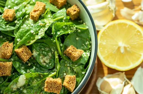 Lemon Garlic Spinach
