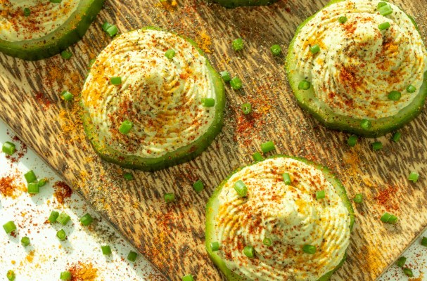 Devilled Cucumber Slices