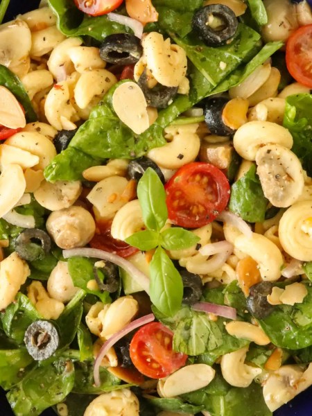 Pasta Salad With Marinated Mushrooms