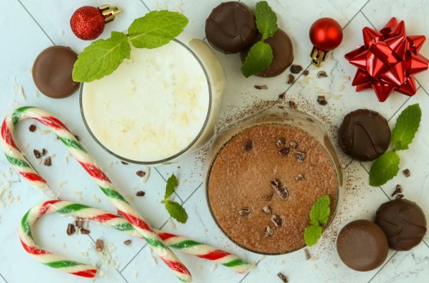 Candy Cane & Peppermint Patty Frappes