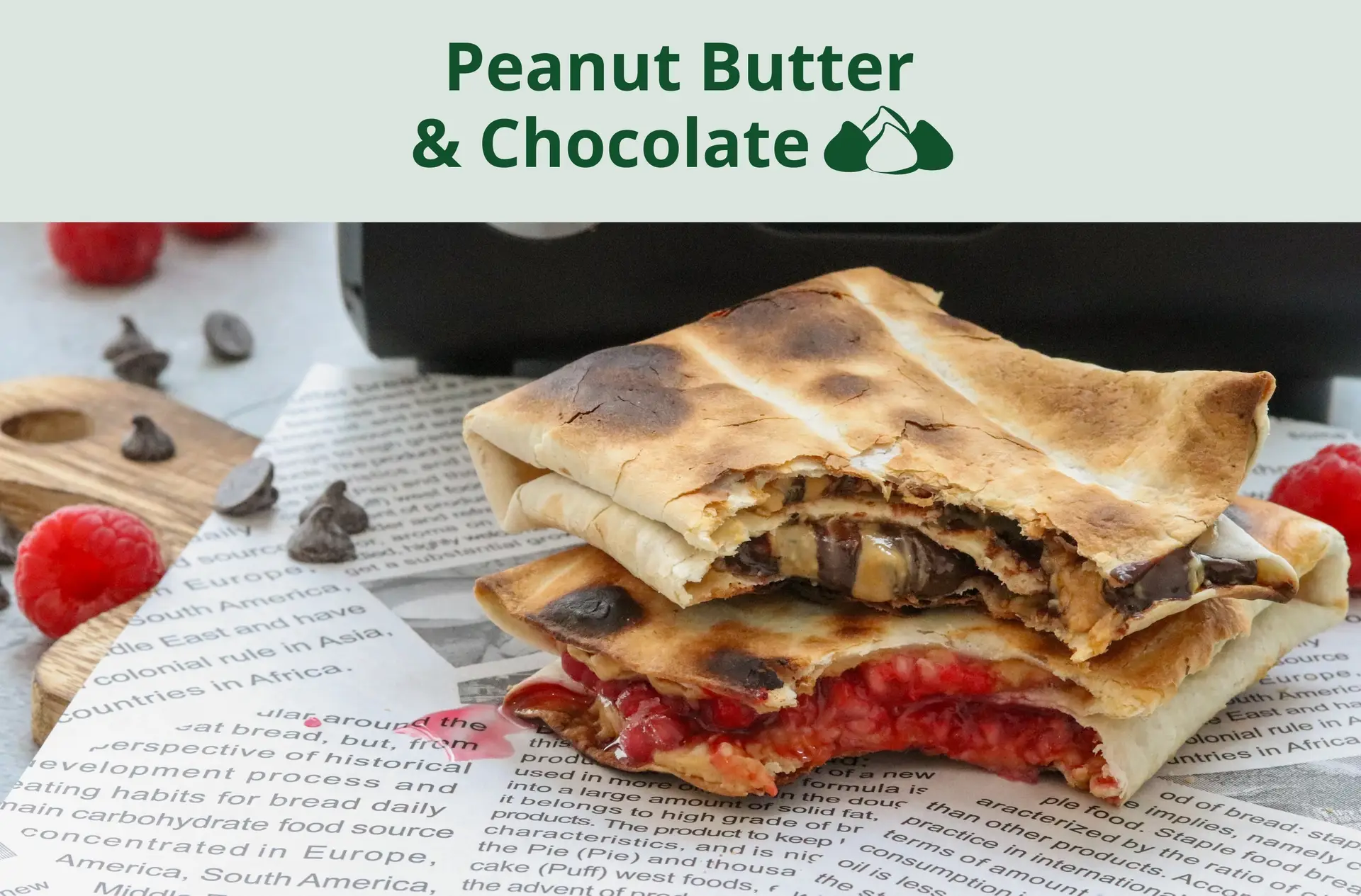 Tortilla Toaster Tart (PB & Chocolate)