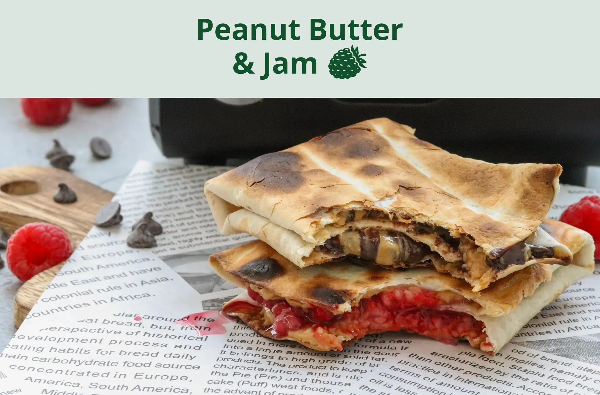 Tortilla Toaster Tart (PB & J)