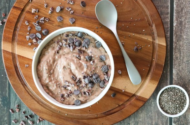 Chocolate Cheesecake Chia Pudding